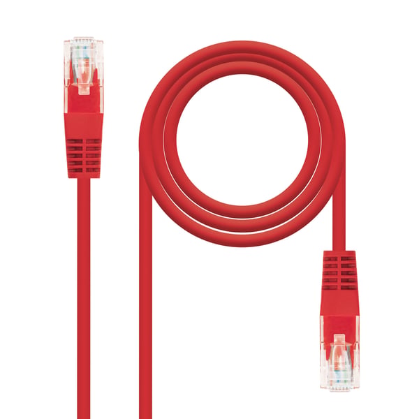 Nanocable 10.20.0101-R nätverkskablar Röd 1 m Cat5e U/UTP (UTP)