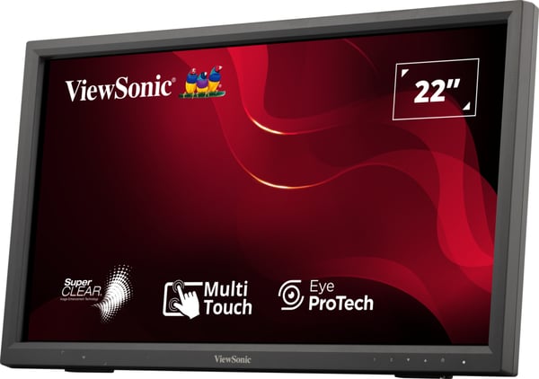 Viewsonic TD2223-2 platta pc-skärmar 55,9 cm (22") 1920 x 1080 pixlar Full HD LCD Pekskärm Svart