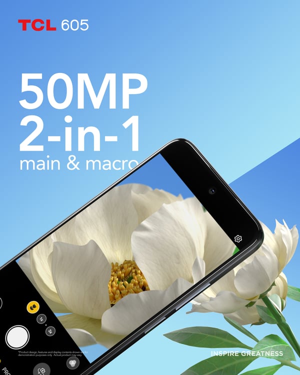 TCL 605 16,9 cm (6.67") Dual SIM Android 15 4G USB Type-C 8 GB 256 GB 5200 mAh Blå