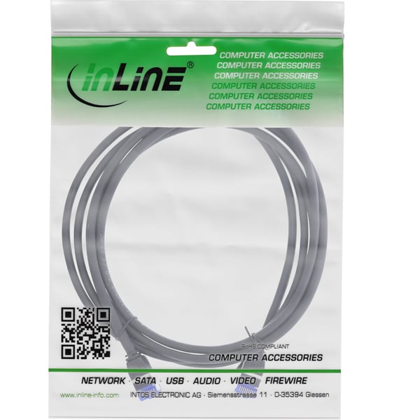 InLine 74914S netværkskabel Sort 1,5 m Cat6a S/FTP (S-STP) Rund