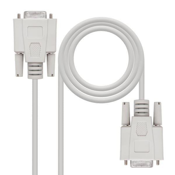 Nanocable 10.14.0602 serielkabel Beige 1,8 m DB9