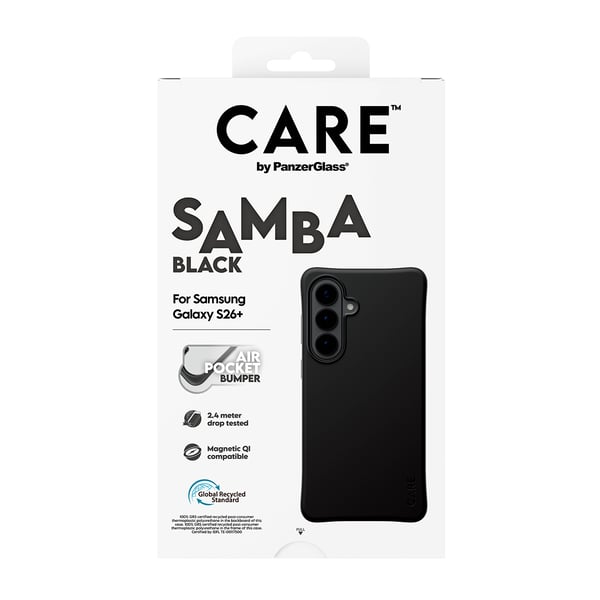 PanzerGlass CARE™ by ® Samba Case Sort m. Qi Samsung Galaxy S26+