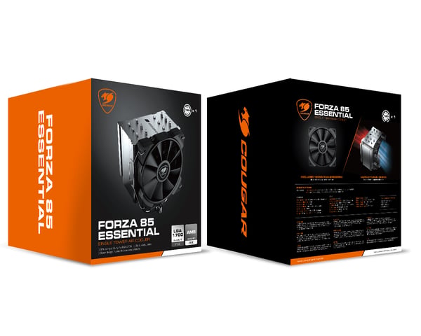 COUGAR CGR-FZAE85 Processor Køleplade/køler 12 cm Sort 1 stk