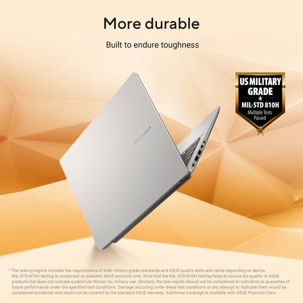 ASUS Vivobook 14 M1407GA-LY012W Copilot+ PC AMD Ryzen AI 7 445 Laptop 35,6 cm (14") WUXGA 16 GB DDR5-SDRAM 512 GB SSD Wi-Fi 6 (802.11ax) Windows 11 Home Sølv QWERTY Hollandsk