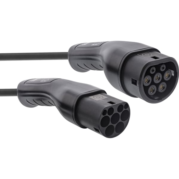 InLine 16277S laddkabel för elektriskt fordon Svart Typ 2 3 7,5 m