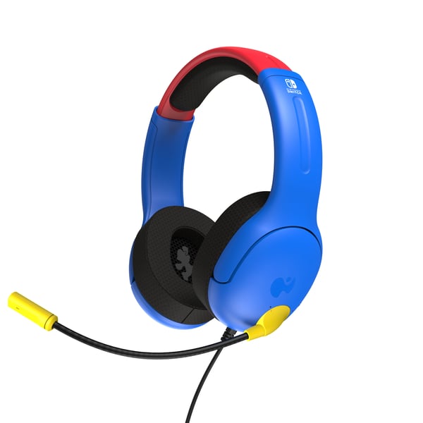 PDP Mario Dash Blå, Röd USB Gamepad + headset Analog / Digital Nintendo Switch, Nintendo Switch OLED