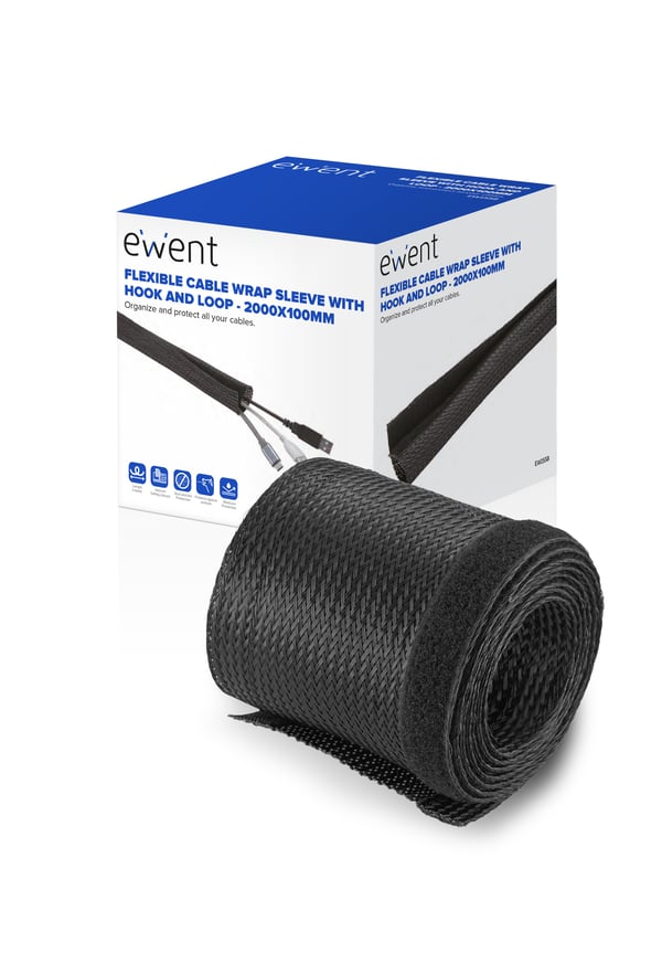 Ewent EW1558 kabelorganisator Universel Kabelmuffe Sort 1 stk