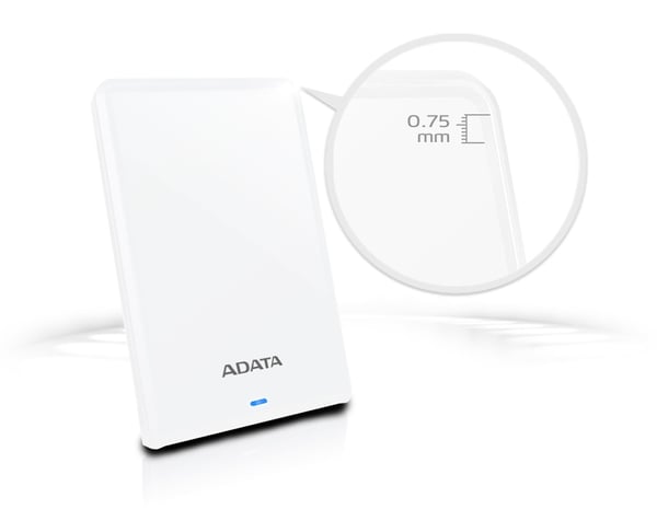 ADATA AHV620S-1TU3-CWH externa hårddiskar 1 TB 2.5" Micro-USB B 3.2 Gen 1 (3.1 Gen 1) Vit