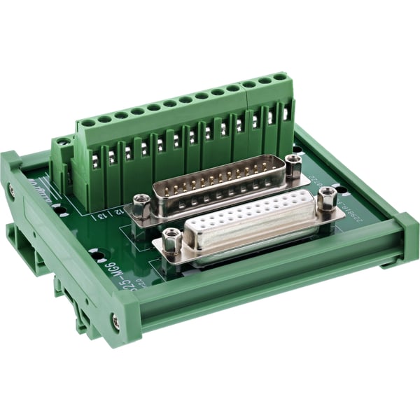 InLine 92502G kabelsamler Terminal block / D-Sub 25 Grøn