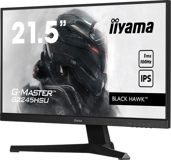 iiyama G-MASTER G2245HSU-B2 tietokoneen litteä näyttö 54,6 cm (21.5") 1920 x 1080 pikseliä Full HD LED Musta