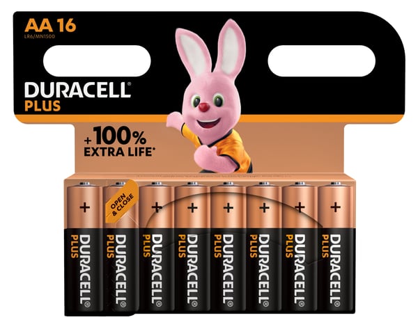 Duracell Plus 100 Engangsbatteri AA Alkaline