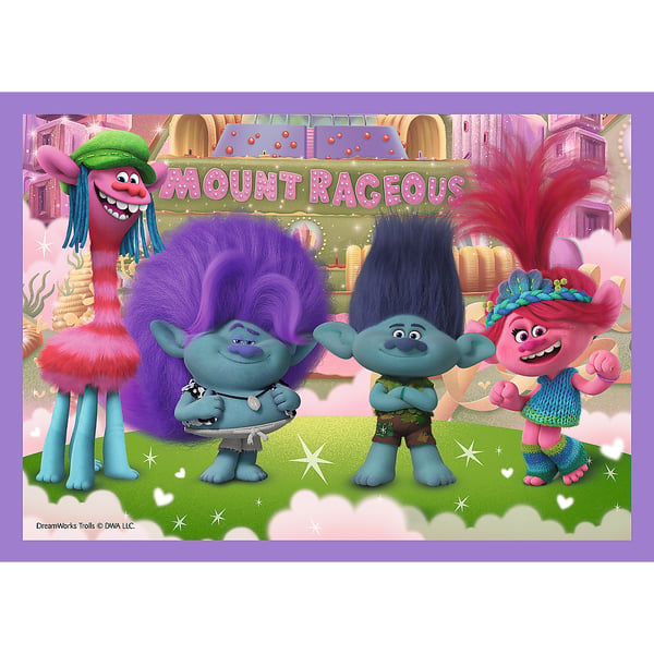 Trefl Trolls Adventures of colorful Puslespil 54 stk Tegnefilm