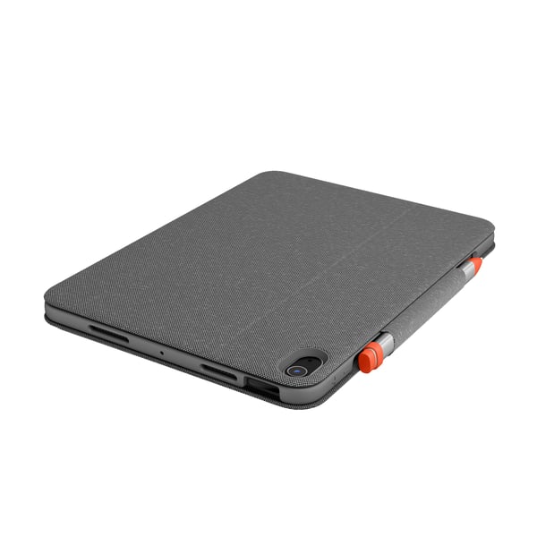 Logitech Folio Touch QWERTZ Tysk Smart Connector Grå