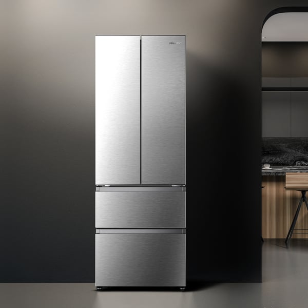 Hisense RF632N4BCE side-by-side køle-fryseskab Fritstående 485 L Rustfrit stål