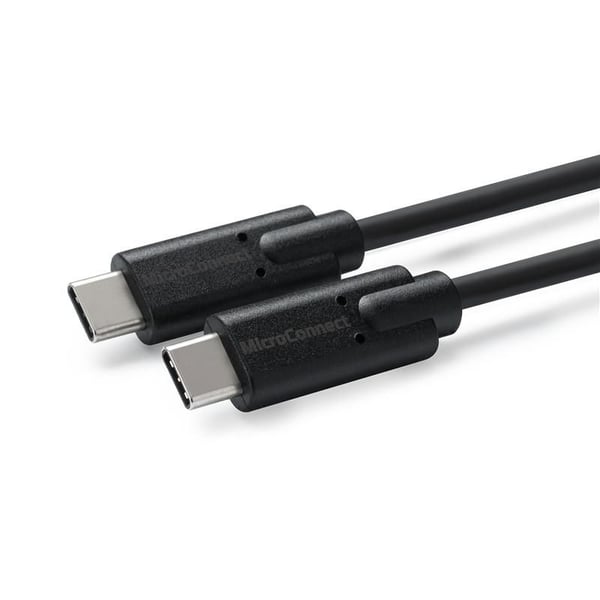 Microconnect USB3.1CC1 USB-kabel USB 3.2 Gen 2 (3.1 Gen 2) 1 m USB C 100 W Sort