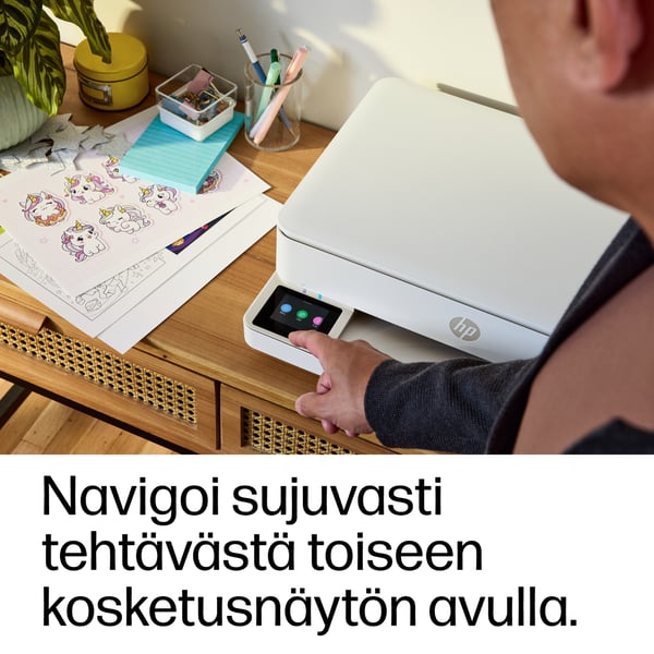 HP ENVY 6132e Langaton All-in-One Väri Tulostin, Instant Ink; Valokuvatulostus