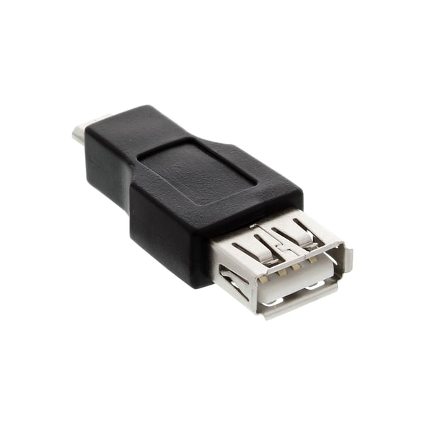 InLine 31608 kabel kønsskifter USB A female USB-A Sort