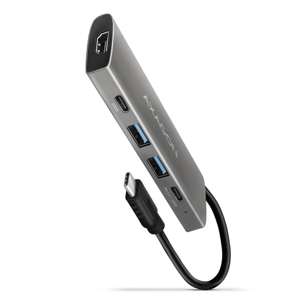 Axagon HMC-5G21 dockningsstationer för bärbara datorer Kabel USB 3.2 Gen 2 (3.1 Gen 2) Type-C Grå