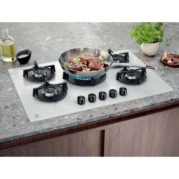 Electrolux EGG75372W Hvid Indbygget 75 cm Gaskomfur 5 zone(s)