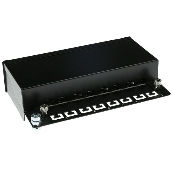 ACT FA6001 uttagboxar RJ-45 Svart, Rostfritt stål