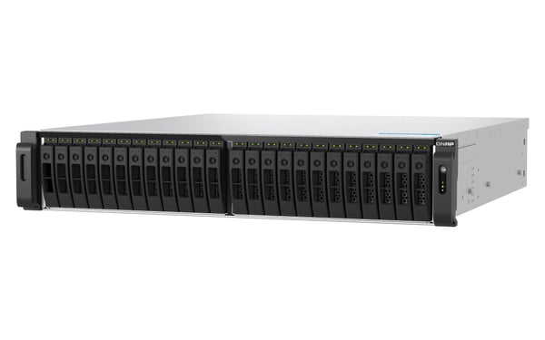 QNAP TS-H3077AFU-R7-64G NAS & lagringsserver Stativ (2U) AMD Ryzen™ 5 64 GB DDR5 0 TB QuTS hero Sort, Metallic
