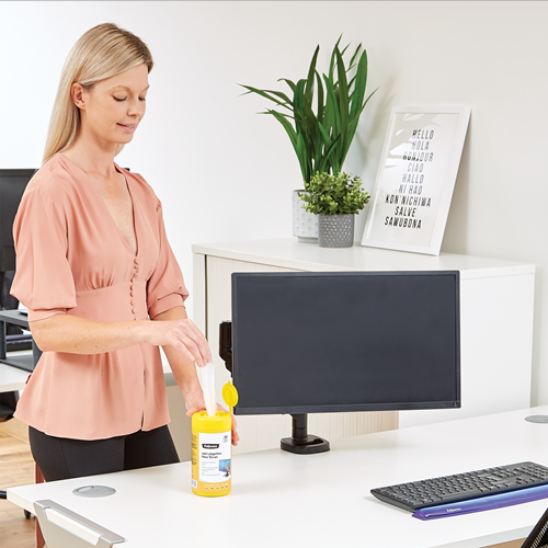 Fellowes 9970311 kit för produktrengöring LCD/TFT/Plasma Våtservetter för rengöring av utrustning