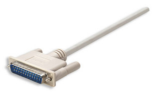 Manhattan 4.5m DB25 M/F serielkabel Hvid 4,5 m DB25 F