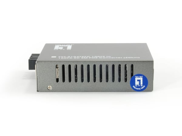 LevelOne FVT-0104TXFC netværksomformer til medie 100 Mbit/s Enkeltilstand Sort