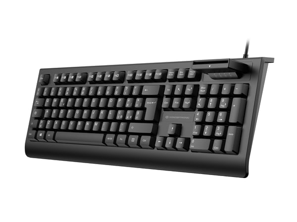 Conceptronic KAYNE01IT näppäimistö Office USB QWERTY Italia Musta