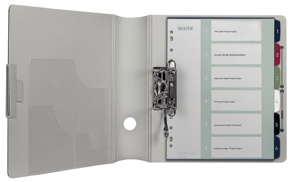 Leitz 12360000 faneskiller Numerisk faneindeks Polypropylen (PP) Flerfarvet