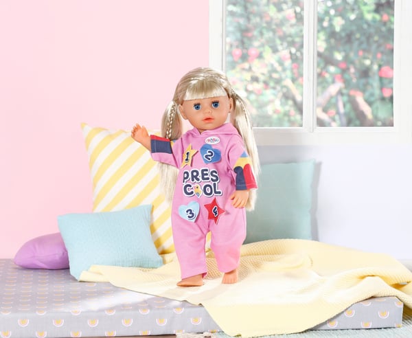 BABY born Kindergarten Romper+Badges Dukkesparkedragt
