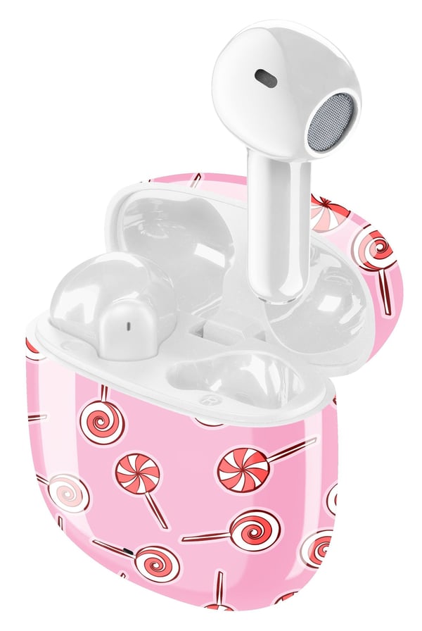 Music Sound 8018080483684 Headset True Wireless Stereo (TWS) I ørerne Opkald/musik Bluetooth Lyserød