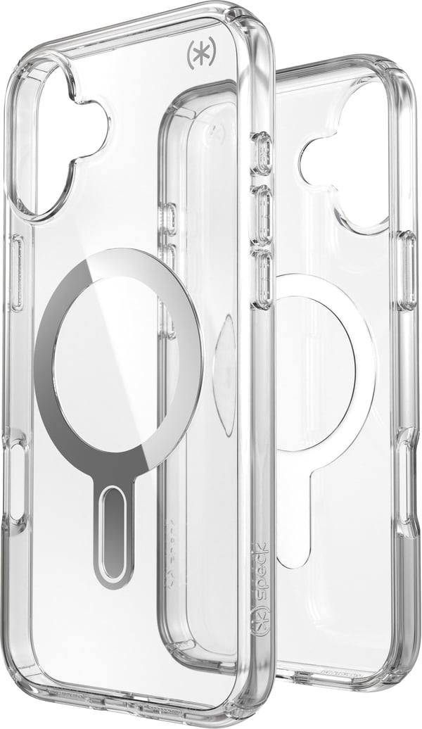 Speck Presidio Perfect-Clear ClickLock & MagSafe til iPhone 16 Plus gennemsigtig