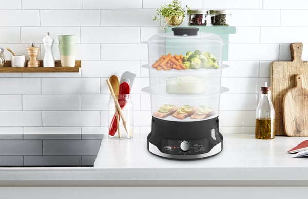 Tefal Ultracompact VC2048 höyrykeitin 3 kori(a) Vapaasti seisova 800 W Musta