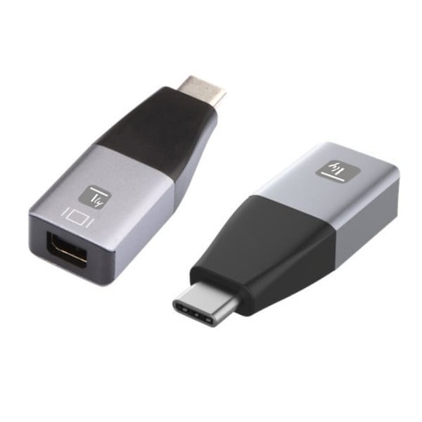 Techly IADAP USBC-MDP4K60 USB grafisk adapter 3840 x 2160 pixel Sort, Sølv