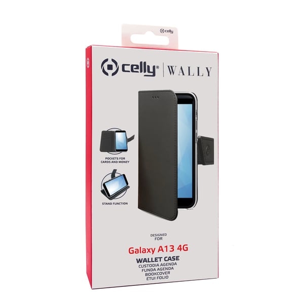 Celly Wally mobiltelefon etui 16,8 cm (6.6") Tegnebogsetui Sort