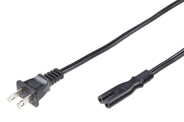 Microconnect PE110718 el-ledning Sort 1,8 m Strømstik type A C7 forbinder