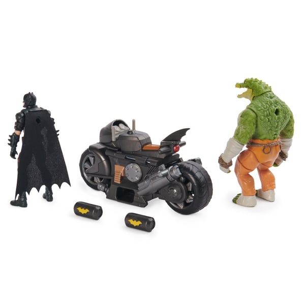 DC Comics BAT VHC 4inBattleBike w2and4inFgr GML