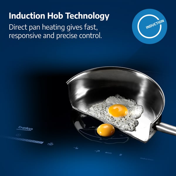 Beko HII64401QT Sort Indbygget 60 cm Zone induktionskogeplade 4 zone(s)