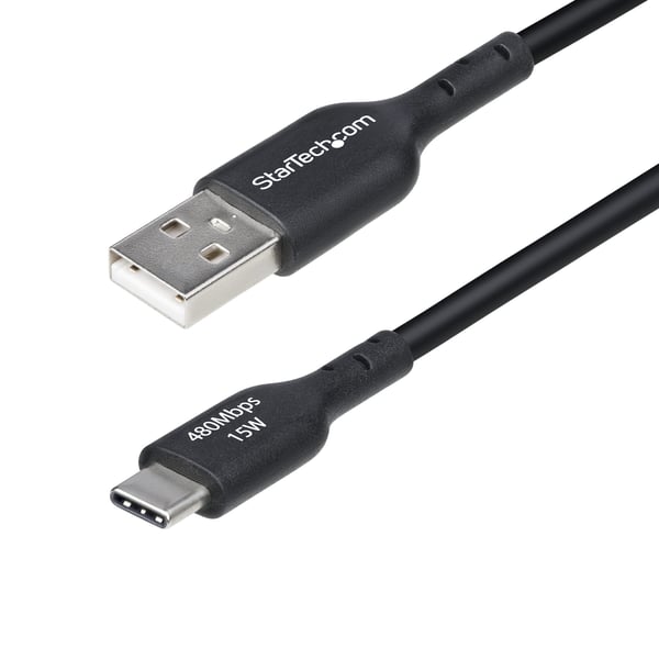 StarTech.com USB2AC30CMBK USB-kabel USB 2.0 0,3 m USB A USB C 0,48 Gbit/sek. 15 W Sort StarTech.com USB2AC30CMBK USB-kabel USB 2.0 0,3 m USB A USB C 0,48 Gbit/sek. 15 W Sort