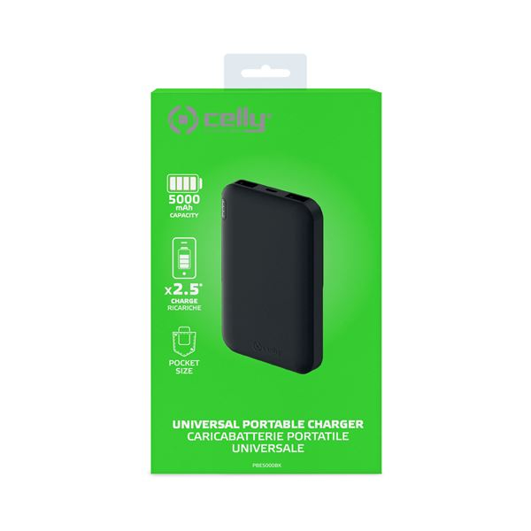 Celly PBE5000 Lithium-Ion (Li-Ion) 5000 mAh Sort