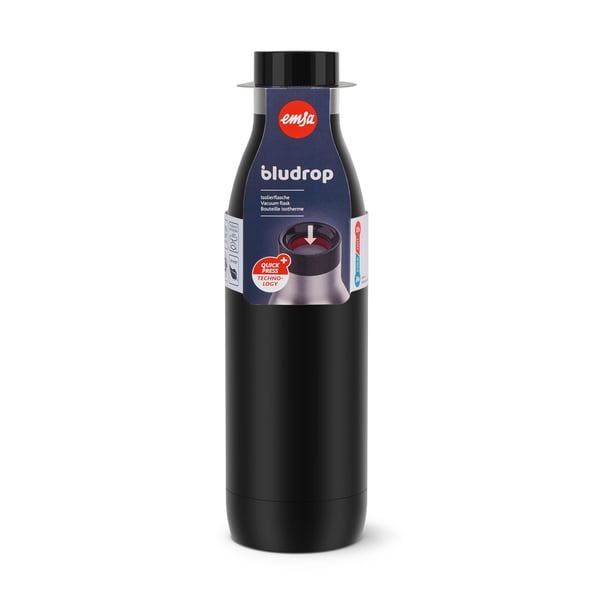 EMSA Bludrop Color N31109 Daglig användning 700 ml Rostfritt stål Svart