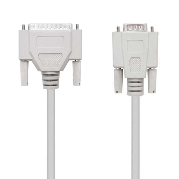 Nanocable 10.14.0802 seriella kablar Beige 1,8 m DB25 DB9