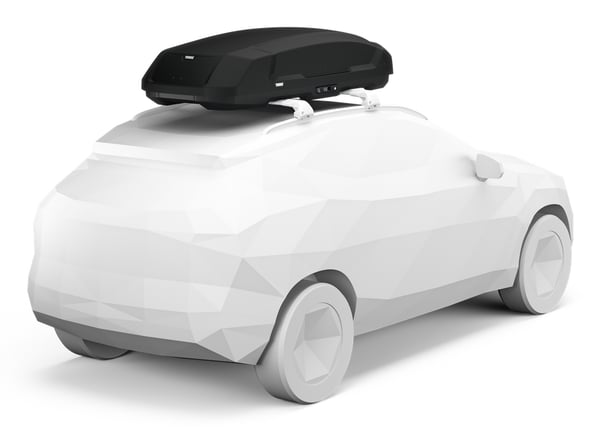 Thule Force 3 L Kova suksiboksi Musta