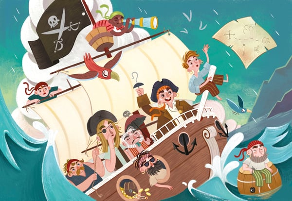 Clementoni The Pirates Puslespil 104 stk Besættelser