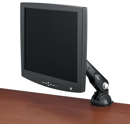 Fellowes 8034401 monitorin kiinnike ja jalusta 53,3 cm (21") Vastaanotto Musta
