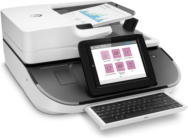 HP Digital Sender Flow 8500fn2 - Dokumentscanner - Flatbedscanner: CCD / ADF: CIS - Duplex - 216