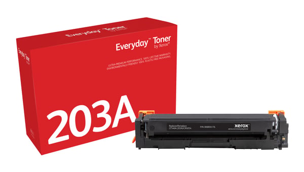Everyday™ Mustavalko Toner by Xerox compatible with HP 203A (CF540A), Standard capacity Everyday™ Mustavalko Toner by Xerox compatible with HP 203A (CF540A), Standard capacity