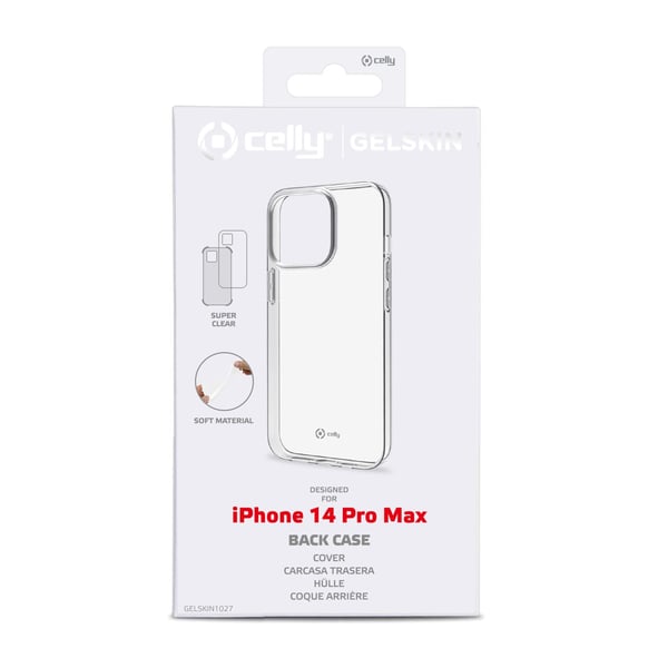 Celly Gelskin mobiltelefon etui 17 cm (6.7") Cover Transparent