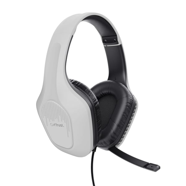 Trust GXT 415PS ZIROX Headset Ledningsført Spil Sort, Hvid